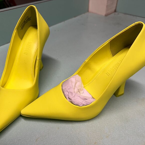 STEVE MADDEN CASSIDY YELLOW NEON PUMPS SIZE 6-NEVER WORN - Picture 6 of 6